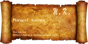 Mangol Kozma névjegykártya